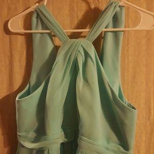 David's Bridal Bridesmaid dress sea foam green
